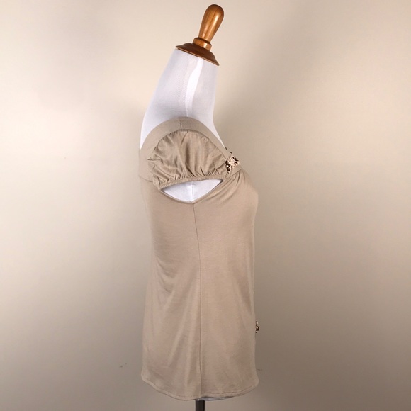 NWT Sweetees Cap Sleeve Beaded Top - Picture 3 of 6